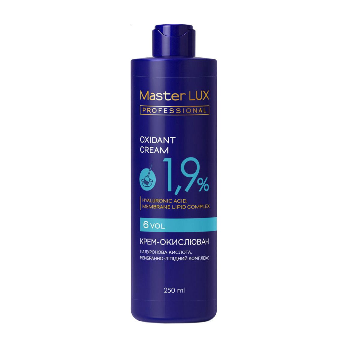 Крем-окислювач для фарби Master LUX Professional Oxidant Cream 1.9%, 6 Vol, 250 мл
